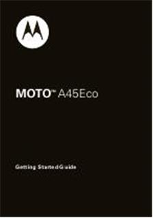 Motorola A45 ECO manual